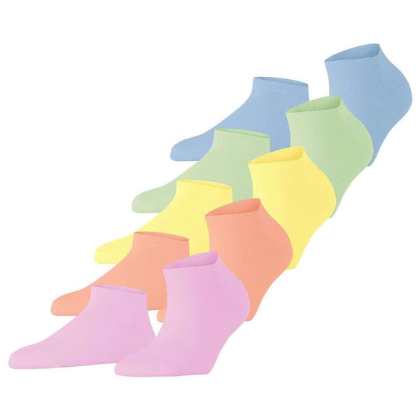 Esprit Multi-colour Solid Mix 5 Pack Sneaker Socks