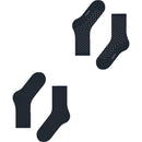 Esprit Navy Fine Dot 2 Pack Socks