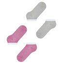 Esprit Pink Allover Stripe 2 Pack Sneaker Socks
