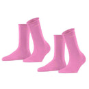 Esprit Pink Basic Pure 2 Pack Socks