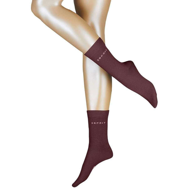 Esprit Red Uni 2 Pack Socks