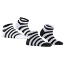 Esprit White Mesh Stripe 2 Pack Sneaker Socks