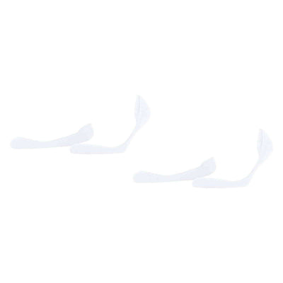 Esprit White Solid Low 2 Pack No Show Socks