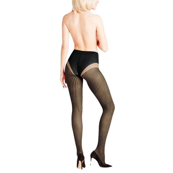 Falke Beige Houndstooth 15 Denier Tights