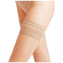 Falke Beige Seidenglatt 15 Den Stay Up Transparent Stockings