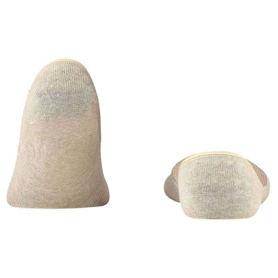 Falke Beige Step Medium Cut No Show Box Socks