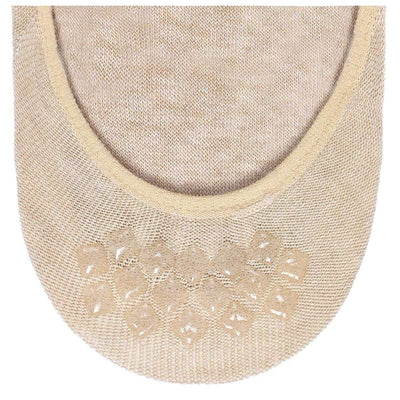 Falke Beige Step Medium Cut No Show Box Socks