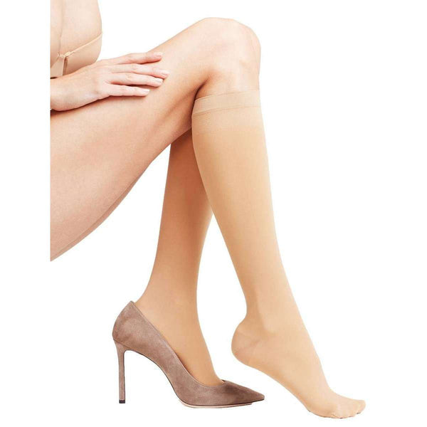 Falke Beige Vitalize 40 Denier Knee-High Socks