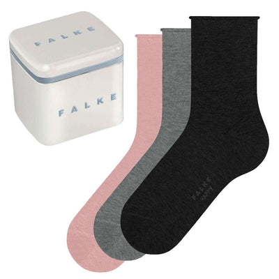 Falke Black Happy Box 3 Pack Socks