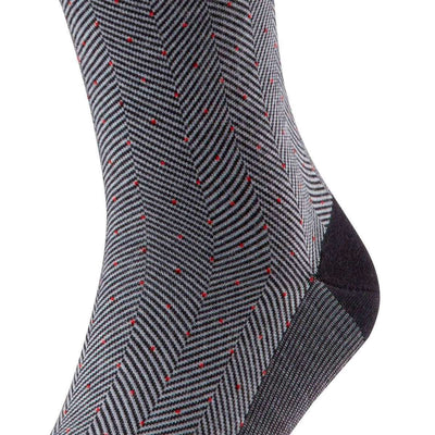 Falke Black Sensitive Herringbone Socks