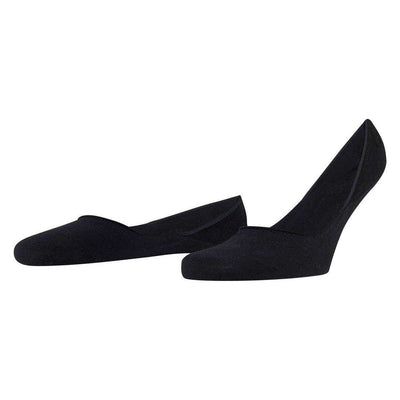 Falke Black Step Medium Cut No Show Box Socks