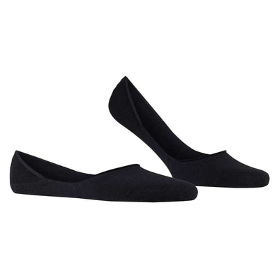 Falke Black Step Medium Cut No Show Box Socks