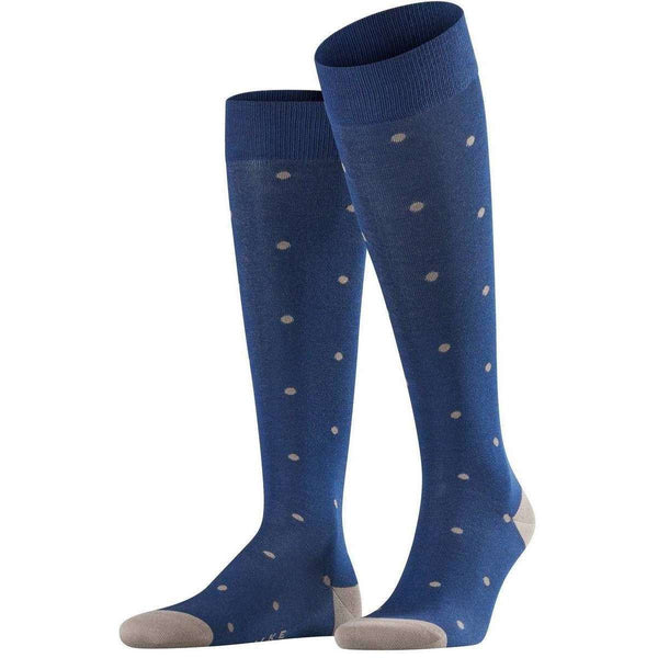 Falke Blue Dot Knee-High Socks