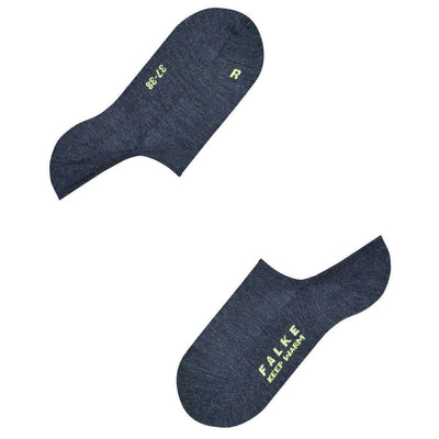 Falke Blue Keep Warm No Show Socks