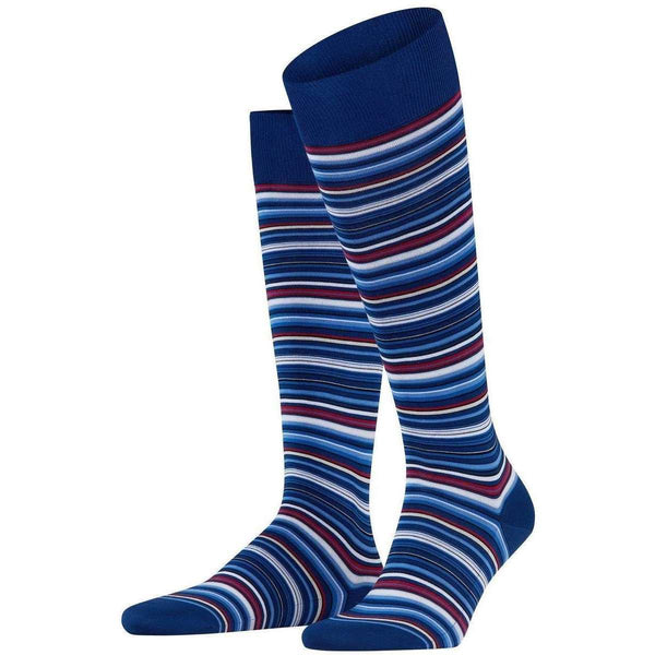 Falke Blue Microblock Knee-High Socks