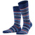 Falke Blue Microblock Striped Socks
