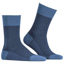 Falke Blue Sensitive Herringbone Socks