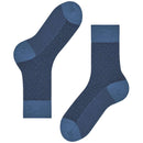 Falke Blue Sensitive Herringbone Socks