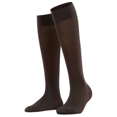 Falke Brown Cotton Touch Knee High Socks