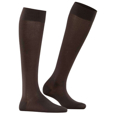 Falke Brown Cotton Touch Knee High Socks