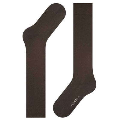 Falke Brown Cotton Touch Knee High Socks
