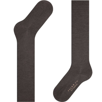 Falke Brown Softmerino Knee High Socks
