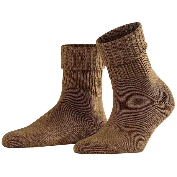 Falke Brown Striggings Rib Socks