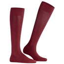 Falke Burgundy Cotton Touch Knee-High Socks