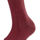 Falke Burgundy Cotton Touch Knee-High Socks