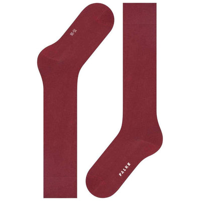 Falke Burgundy Cotton Touch Knee High Socks