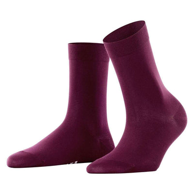 Falke Burgundy Cotton Touch Socks