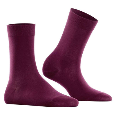 Falke Burgundy Cotton Touch Socks