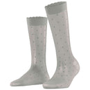 Falke Grey Dot 15 Denier Knee High Socks