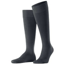 Falke Grey Energizing Cotton Knee High Socks