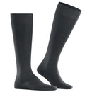 Falke Grey Energizing Cotton Knee High Socks