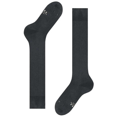 Falke Grey Energizing Cotton Knee High Socks