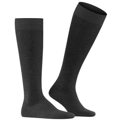 Falke Grey Energizing Wool Knee High Socks