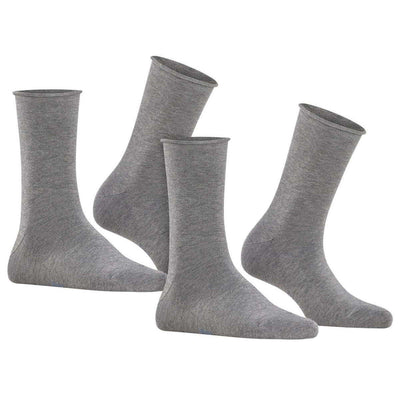 Falke Grey Happy 2-Pack Socks