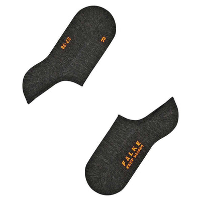 Falke Grey Keep Warm No Show Socks