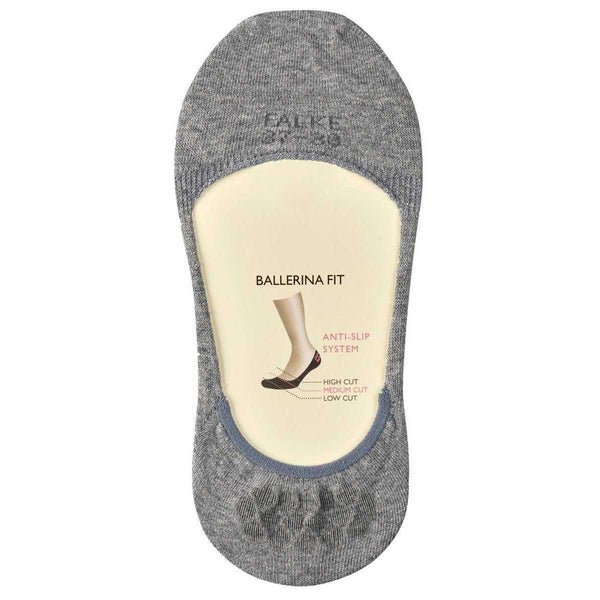 Falke Grey Step Medium Cut No Show Socks
