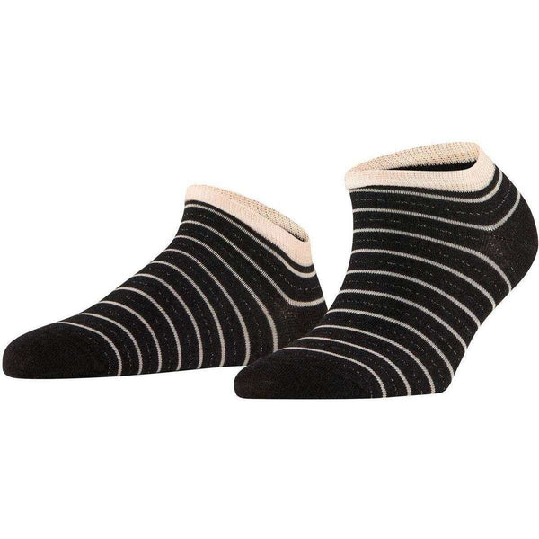Falke Grey Stripe Shimmer Sneaker Socks