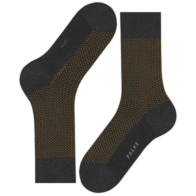 Falke Grey Uptown Tie Socks
