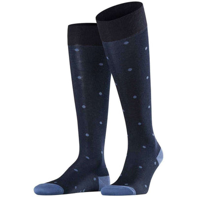 Falke Navy Dot Knee-High Socks