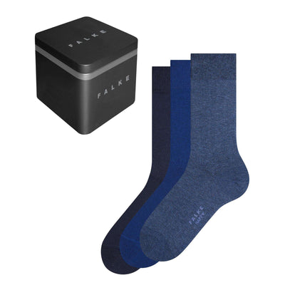Falke Navy Happy Box 3-Pack Socks