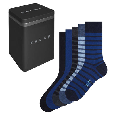 Falke Navy Happy Box 5-Pack Socks