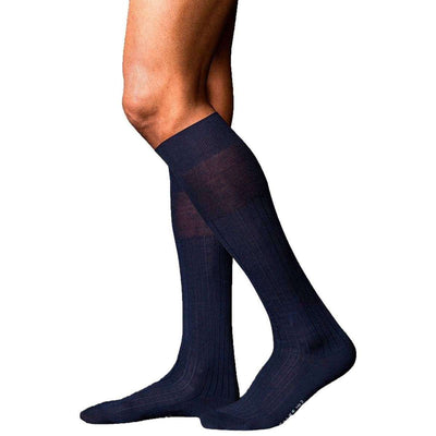 Falke Navy No2 Finest Knee High Cashmere Socks