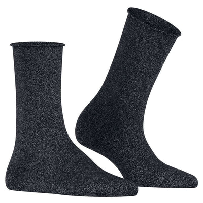 Falke Navy Shiny Socks
