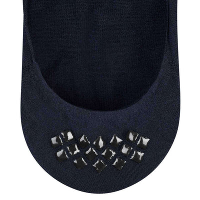 Falke Navy Step Medium Cut No Show Box Socks