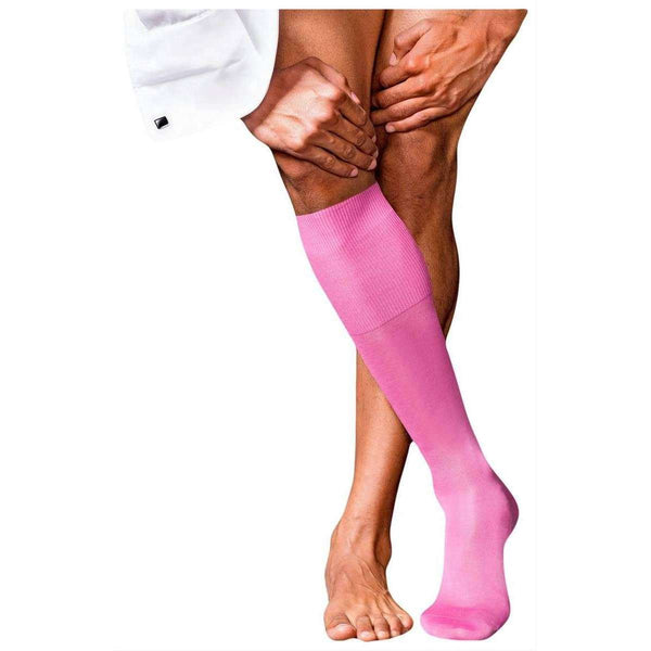 Falke Pink No9 Pure Fil D'Ecosse Knee High Socks