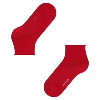 Falke Red Cotton Touch Short Socks